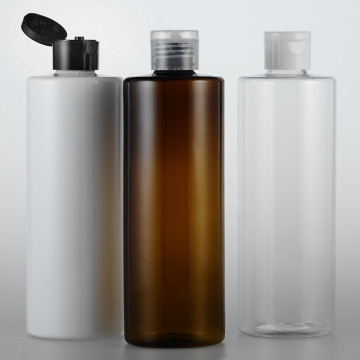 350ml Amber Toner Bottle - Plastic Liquid Bottle with Black Screw Cap for Cosmetics Packaging