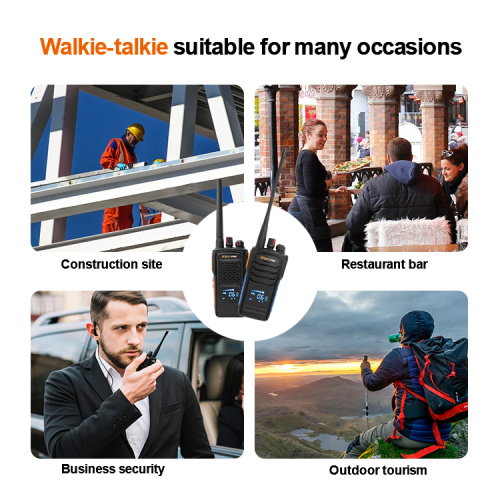 5 km UHF VHF Zwei Band Walkie Talkie Handheld Two Way Radio Ecome et980