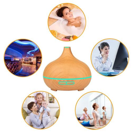 Ultrasonic Aroma Diffuser 300ml Wood Grain Humidifier