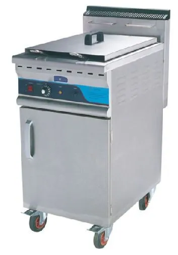 Gas fryer, 1-tank & 2-basket, 46liter