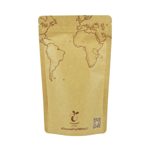 Compostable Custom Printed Stand-Up Tea Bag With Zipper