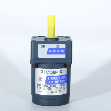 15W Electric AC Induction Motor for Pellet/Biomass Burners, Stoves, and Wood Boilers: Gear AC Motor Solutions