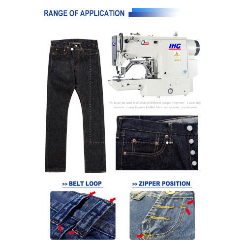 Máquina de coser con tachuela de barra 430D Industrial