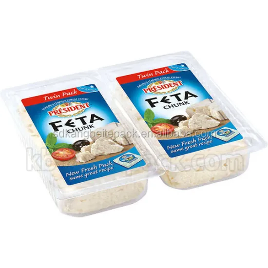 Twin Pack Thermoforming MAP Packaging Machine for Feta Cheese