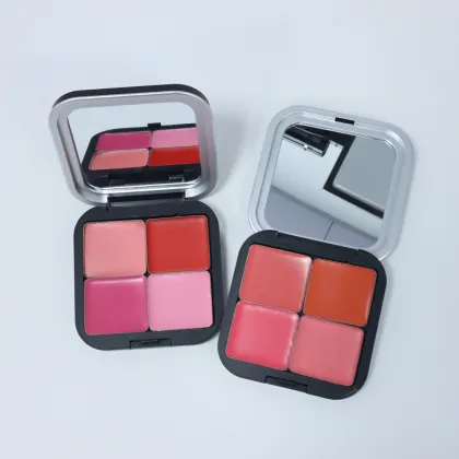 OEM Cosmetic Wholesale: Custom Cream Magnetic Blush Palette & Private Label Makeup Cream Blush Palette