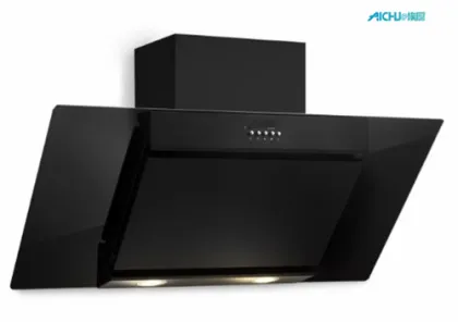 Black Vertical Hood Quiet Kitchen Hoods