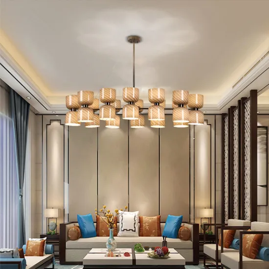 Energy Saving Hotel Living Room Round Glass Chandelier