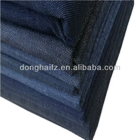 rolls of denim fabric