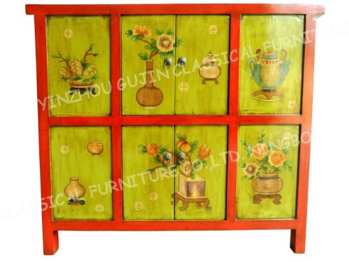 Chinese Classical Furniture Sideboard With Paint