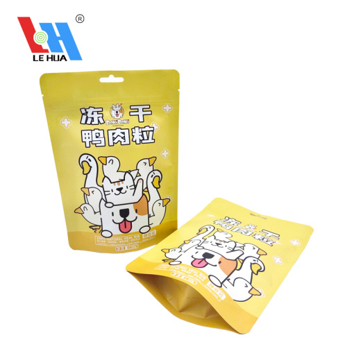 Dog Food Packaging Bag Self Seal Pet Treat Stand Up Pouch Bags Supplier