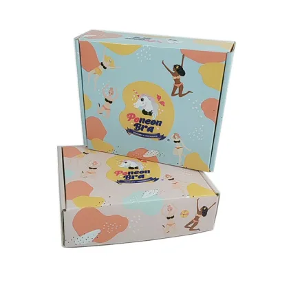 Colored Corrugated Packaging Underwear Boxes