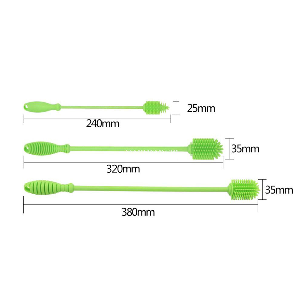 mini silicone brush green