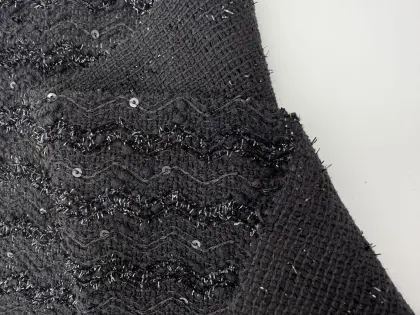 Tricot Knit Sequin Fabric