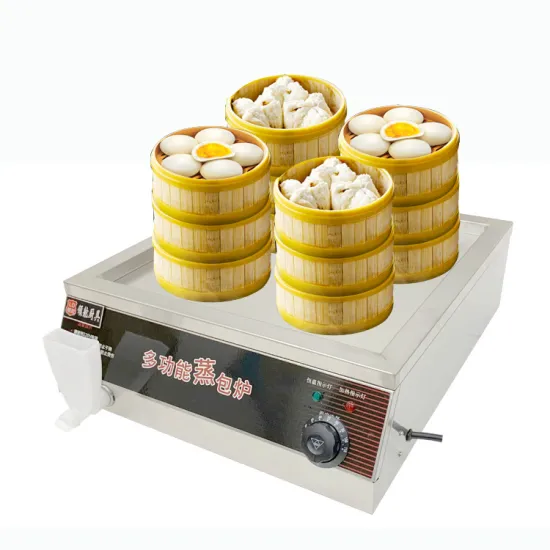 Kitchen equipment stainless steel electric steamer for steaming foods bun steamer E4K