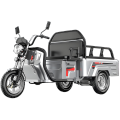 Silver high-capacity electric tricycle