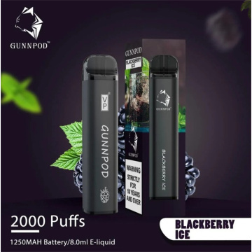 GUNNPOD 2000 Puffs Disposable Vape Pen |Wholesale