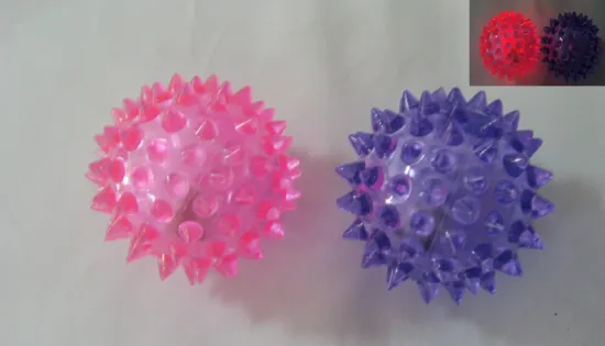 Light Up Transparent Color Spiky Balls
