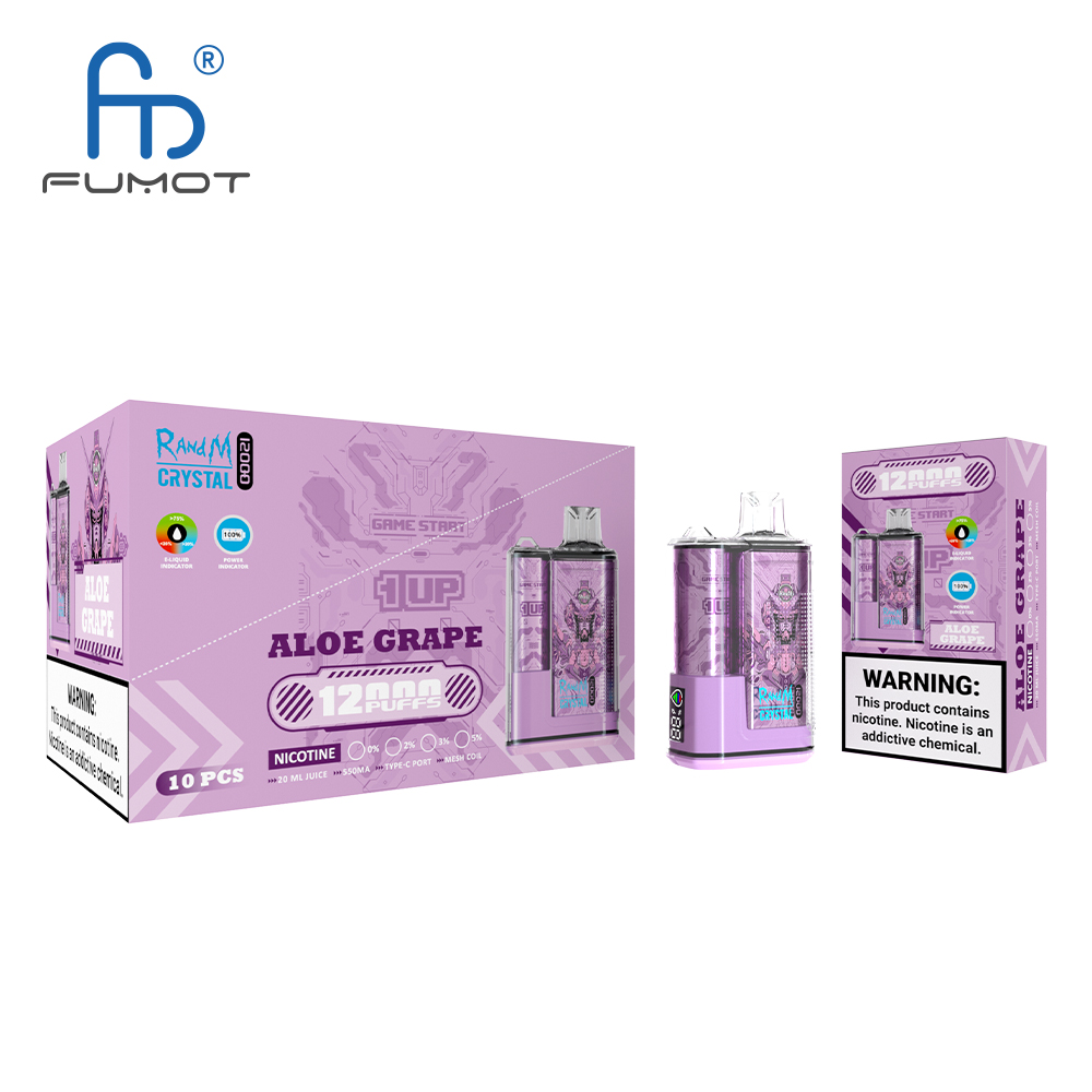 FUMOT RANDM CRYSTAL 12KPUFF Rechargeable Disposable