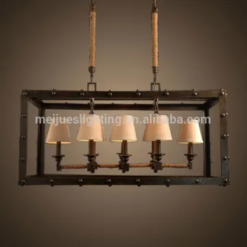 Guangdong french hot italian style classic large antique hemp rope chandelier pendent lighting huge lustre lamp in chrome finish