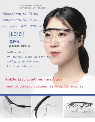 Anti-Fog Dustproof Glasses for Lab Protection