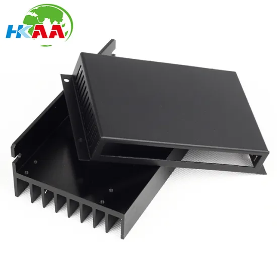 stepping motor driver enclosure aluminum alloy black anodizing