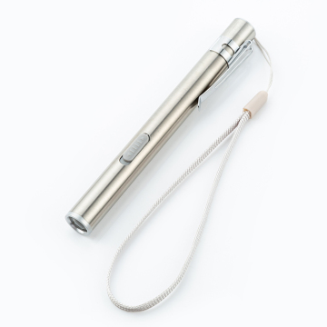 Portable Doctor Pen Light: 1W Lion Battery Mini Pocket Flashlight with Rechargeable Option - Medical Professional Tool