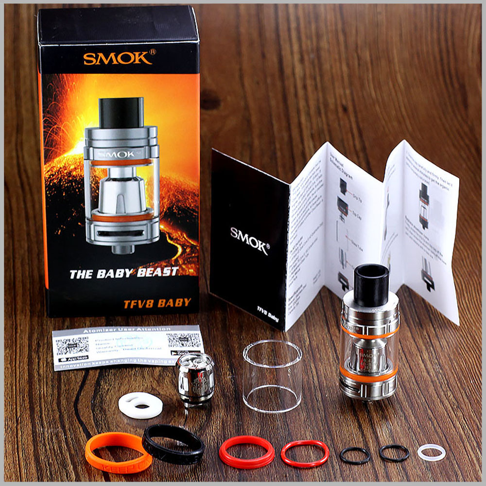 Original Smok Tfv8 Baby Verdampfer 5er Pack V8 Baby Q2 Smok Tfv8 Baby Tank Atomizer, High Quality Smok Tfv8 Baby Tank Atomizer