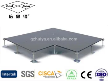 scew down system support the bare finished cementitious steel raised floor 600*600mm or 500*500mm