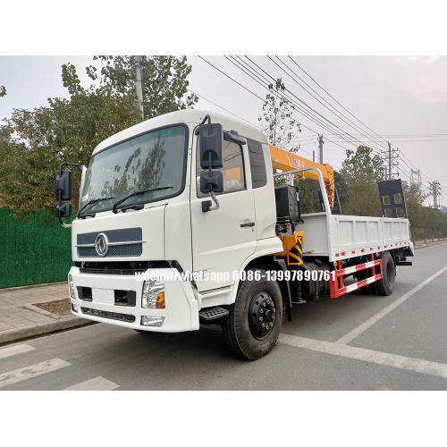 Dongfeng Cargo Truck Mounted 6.3T Crane and Rear Ladder