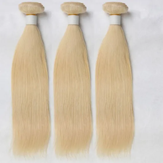 Brazilian unprocessed straight hair color 613 mink remy shedding free human hair weaving