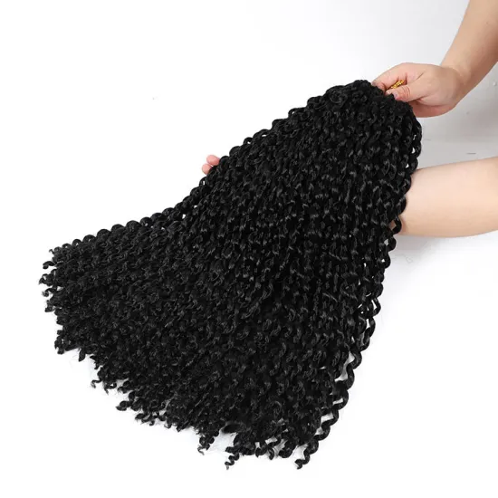 Water Wave Synthetic Braids Hair Passion Twist Crochet Braids Hair Goddess Locs Long Bohemian Locs Hair Hairstyle