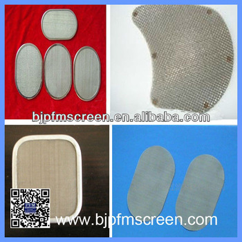 plain woven mesh disc/metal discs/filter mesh disc