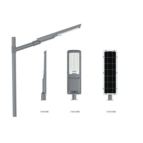 Luz de calle solar impermeable al aire libre de aluminio personalizada IP65