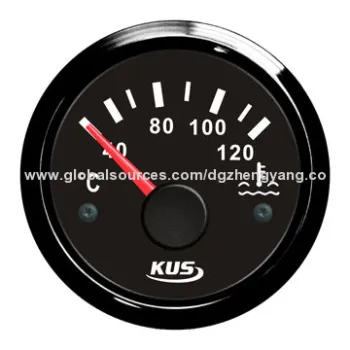 Coolant Temperature Gauge with 18 to 32V Working Voltage, -40 to 85°C Operating Temperature
