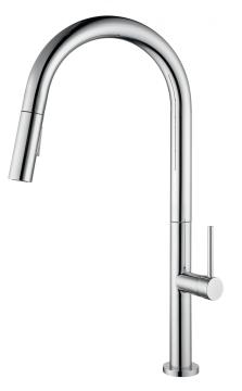 High pressure faucet cold and hot polish chrome