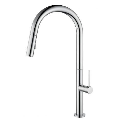 High pressure faucet cold and hot polish chrome