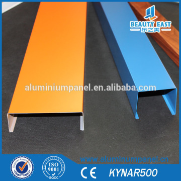 Museum Suspended Aluminum U Shape Baffle Ceiling Design