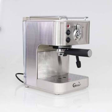 Modern Silver Stainless Steel Automatic Capsule Coffee Machine for Home and Hotel