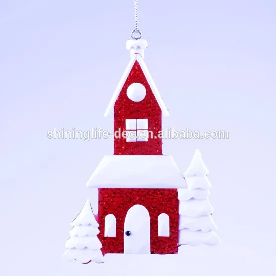 new style House in Snow Christmas decoration house ornament