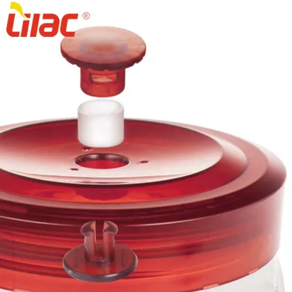 Lilac round glass kimchi/pickle jar