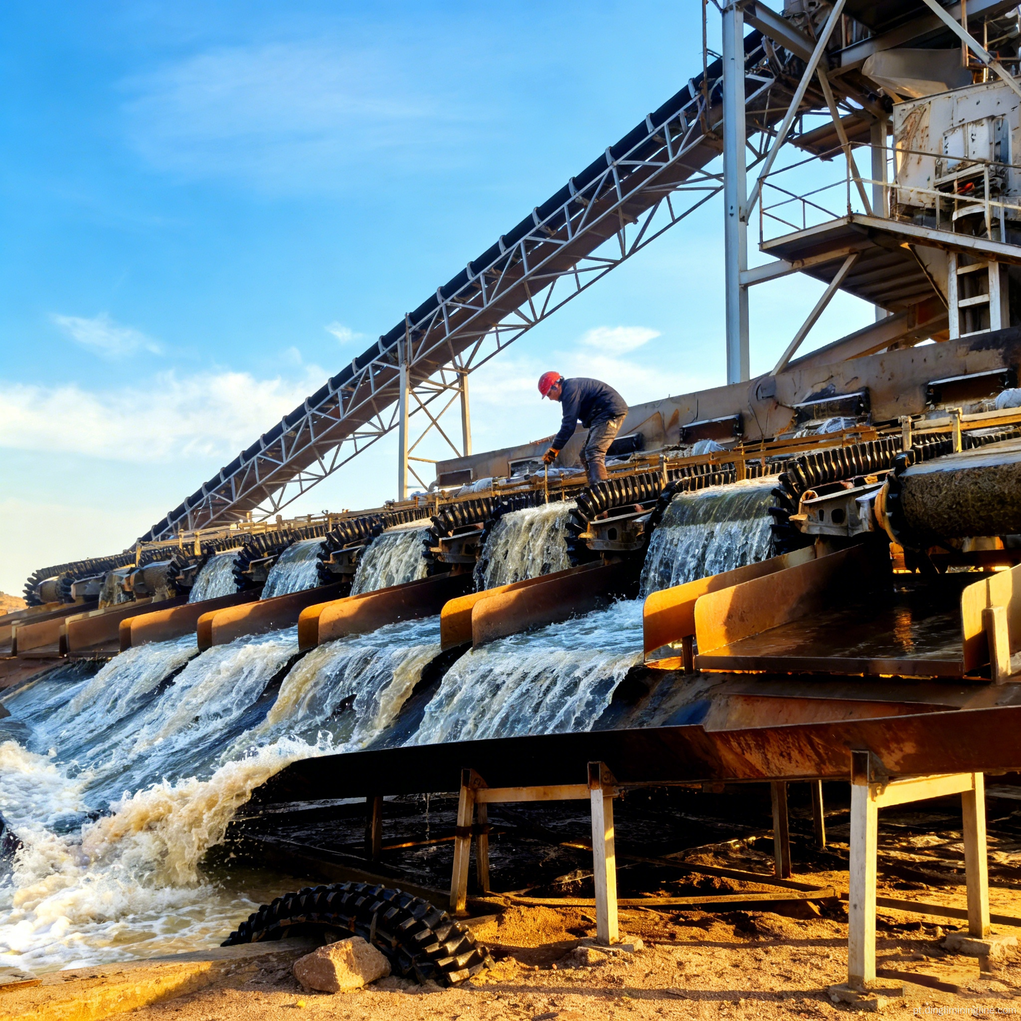 Planta de processamento de ouro chave na mão com equipamento de mineração