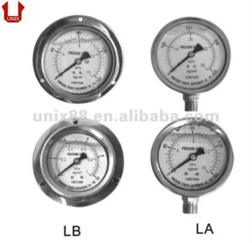LB-100-400K-B1-PT-1/4" pressure gauge