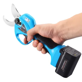 Cordless Electric Garden Scissors - Rechargeable Pruning Shears 45mm Steel Blades