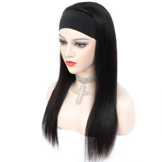 Top Quality Orange Lace Front Men Hair Wig 100% Human African 32 Inch Headband Hd Human Hair 360 Lace Frontal Wig With Baby Hair