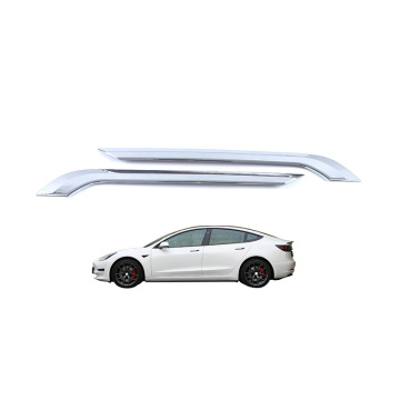 Carbon Fiber Chrome Plated Rear Fog Lamp Decorative Strip for Tesla Model Y 2021 (ABS External OEM)