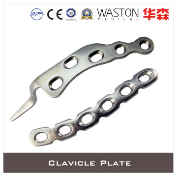 Clavicle Plate Made of Titanium or Stainless Steel (Ti/SS)