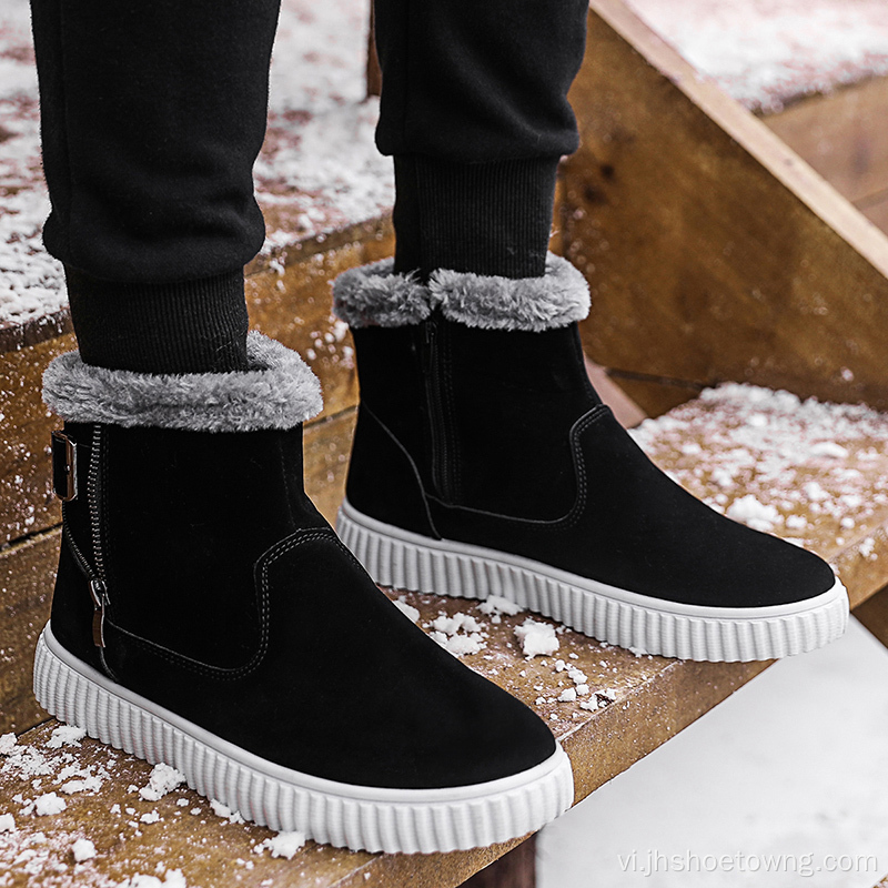 Men Winter Booties Ngoài trời Ấm áp lông thú