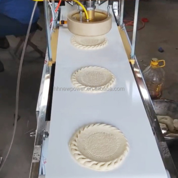 Fully Automatic Large-Sized Naan and Roti Rolling Pita Oven Conveyor Line Machine