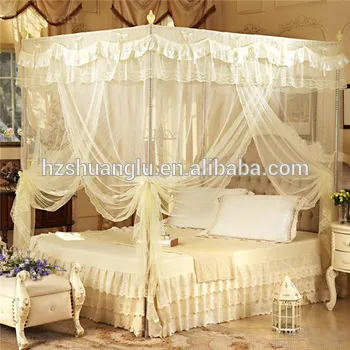 fashional high quality polyester king size double bed mosquito net