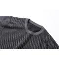 Men's Knitted Jacquard Rectangle Crew-Neck Pullover